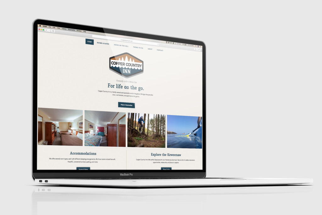 Website Design for Copper Country Inn Houghton Michigan