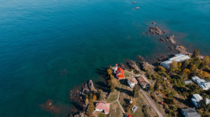 Eagle Harbor Lighthouse Drone Photography
