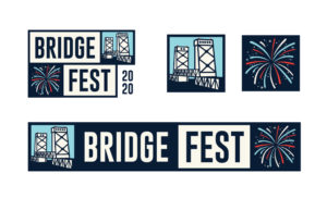 Bridgefest Logo Graphic Design Business Logo Houghton Michigan